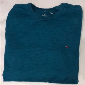 Long sleeve turquoise shirt
